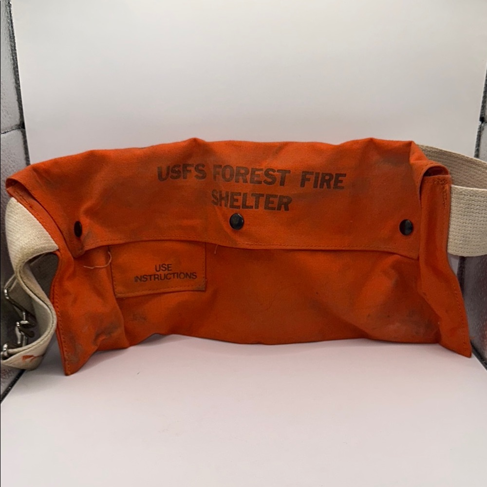 Orange USFS Forest Fire Shelter Belt Bag